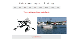 Desktop Screenshot of privateersportfishing.com